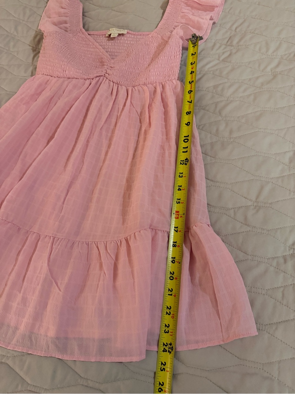Pink Ruffle Sleeve Sundress - Picture 5 of 6